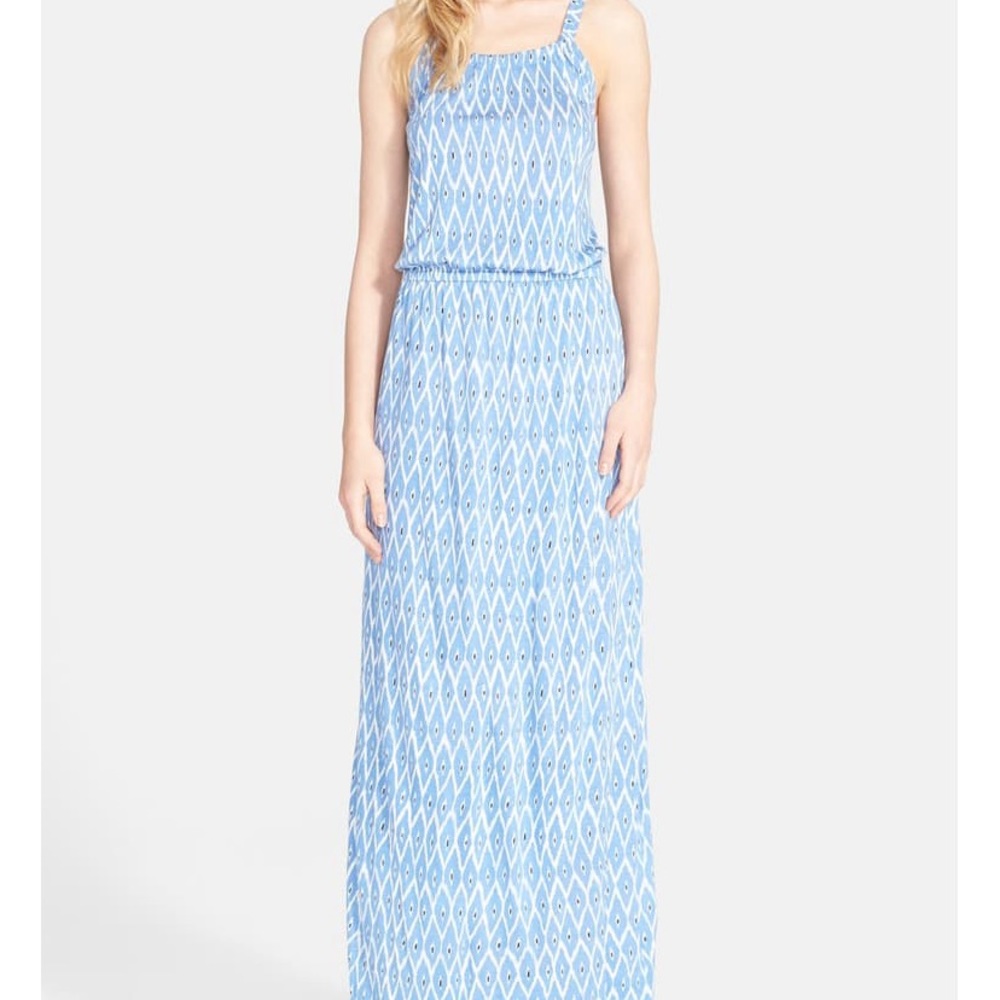 Joie "Narod" print maxi dress in blue